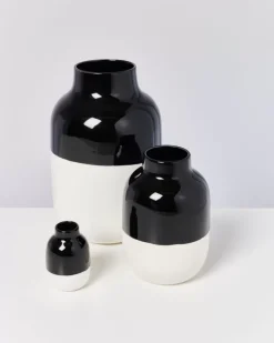 Nuno Vase M Schwarz Weis
