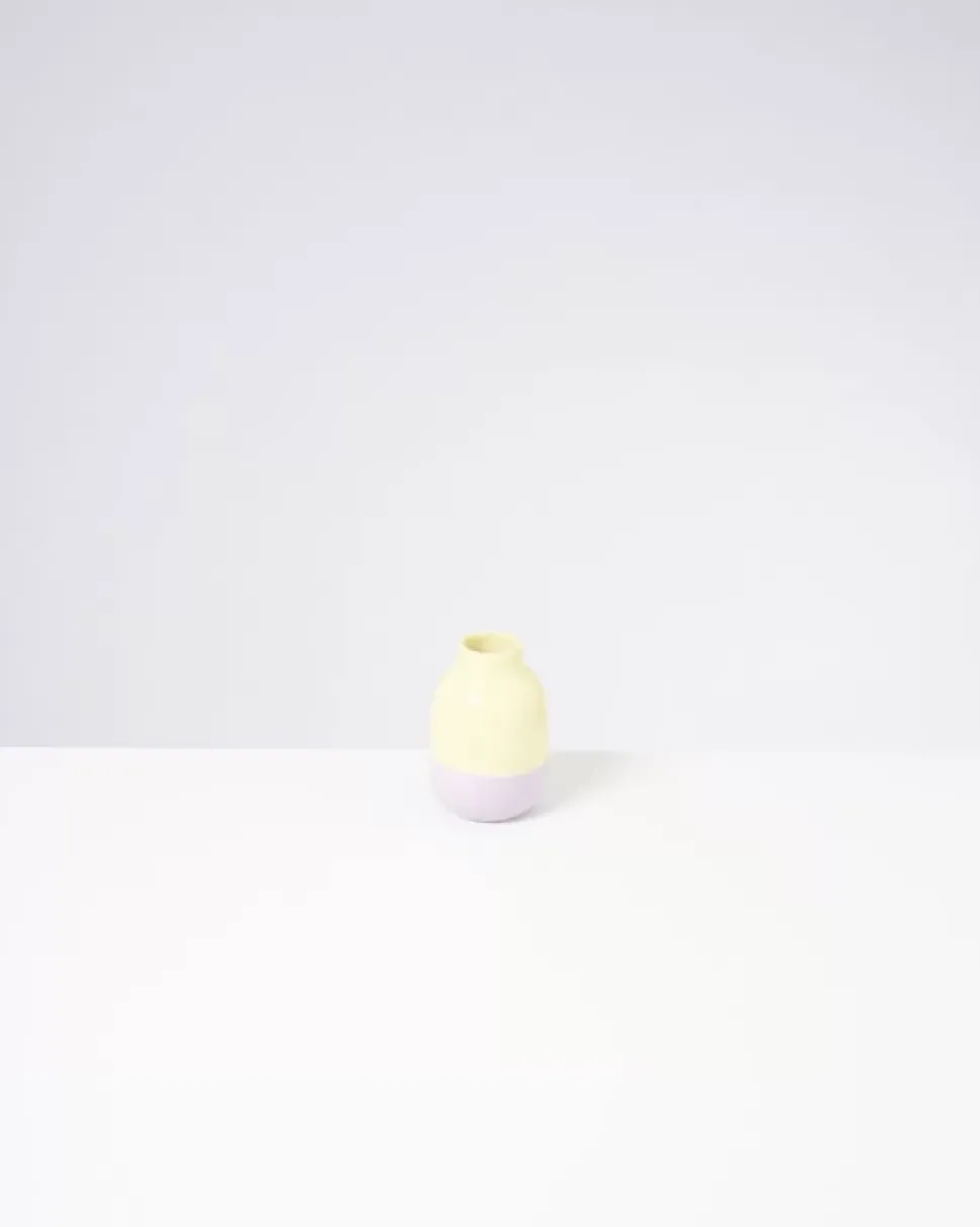 Nuno Vase S Gelb Lila