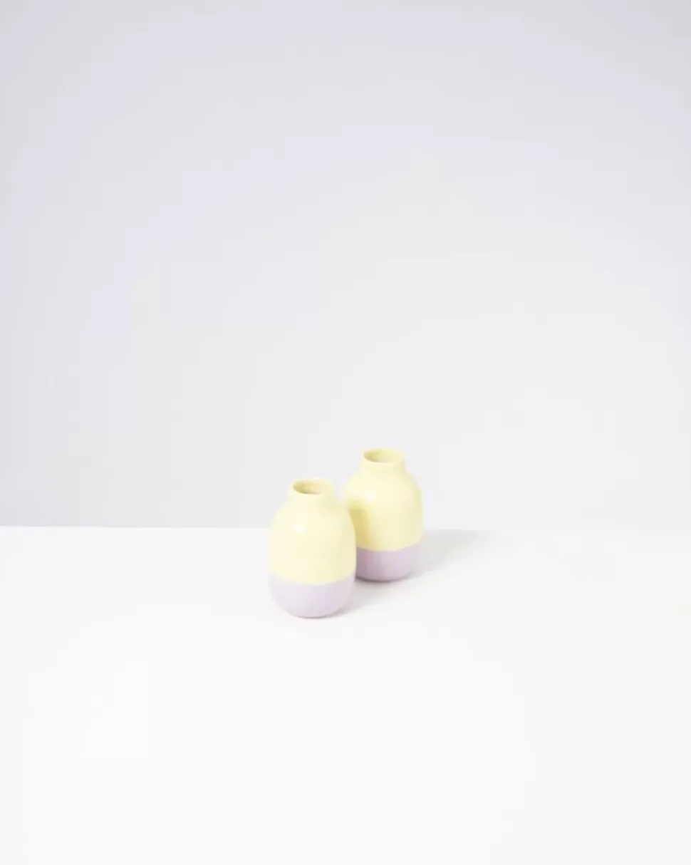 Nuno Vase S Gelb Lila
