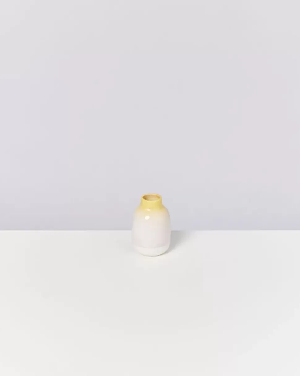 Nuno Vase S Gelb Rosa Gesprenkelt