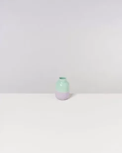 Nuno Vase S Pastellmint Lila