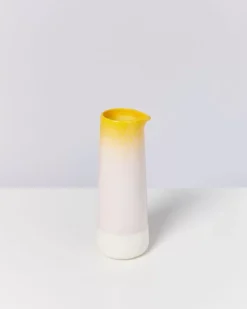 Pinguim Karaffe Gelb Rosa Gesprenkelt