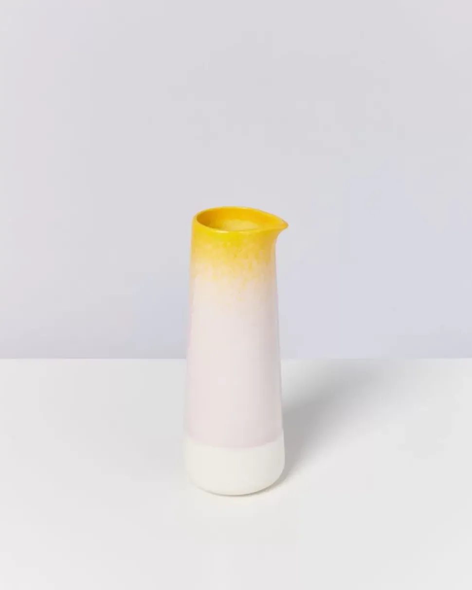 Pinguim Karaffe Gelb Rosa Gesprenkelt