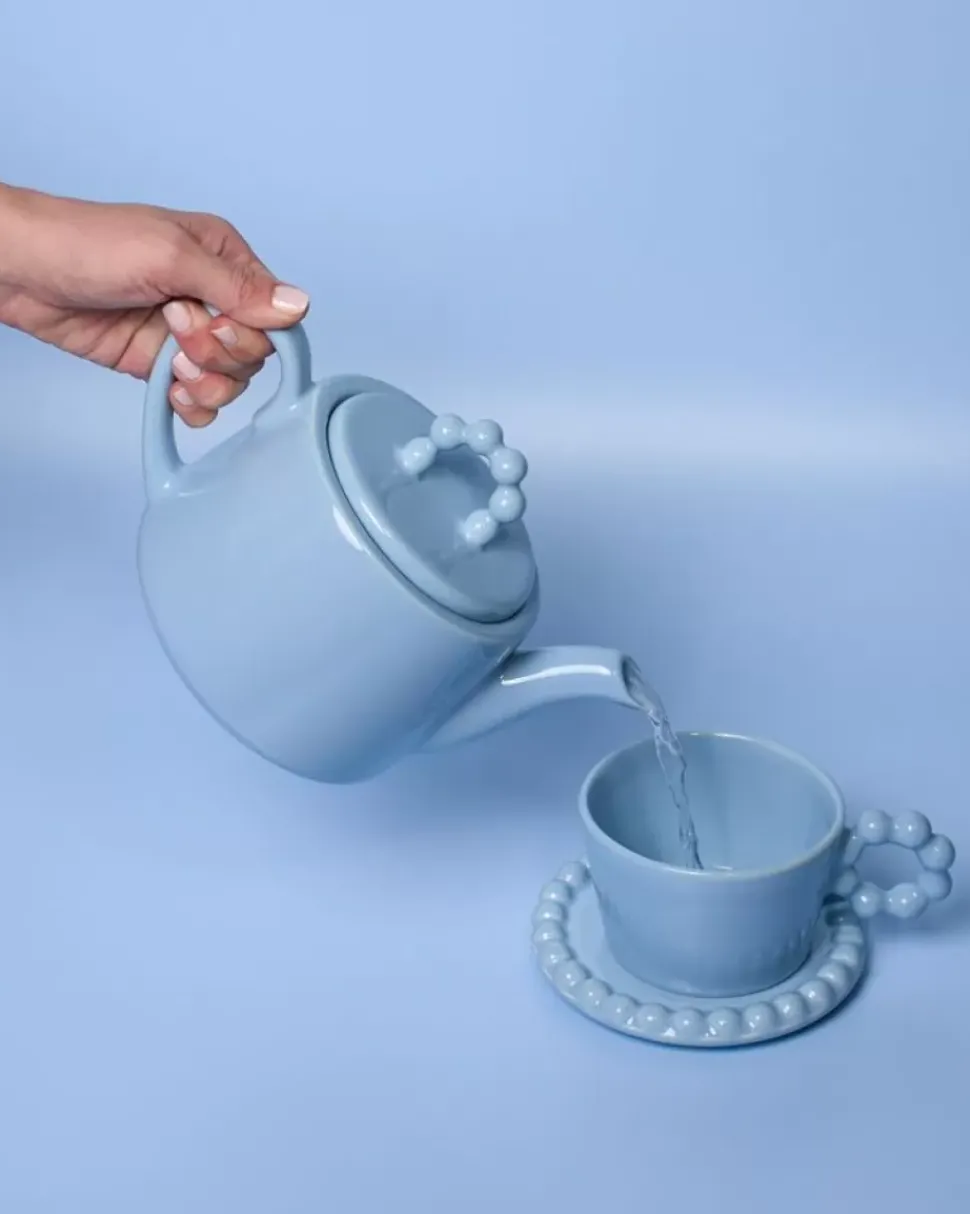 Seia Teekanne Flor Hellblau