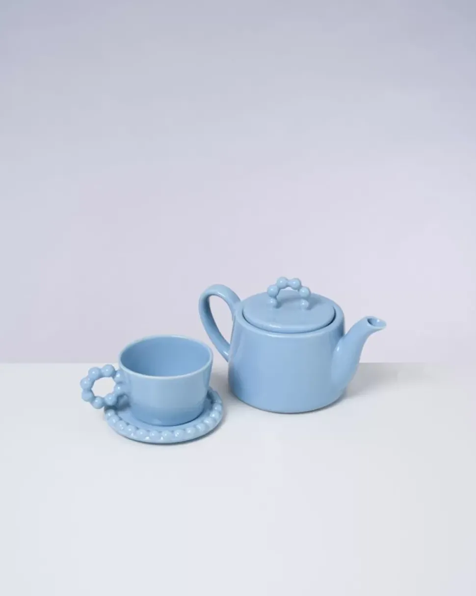 Seia Teekanne Flor Hellblau