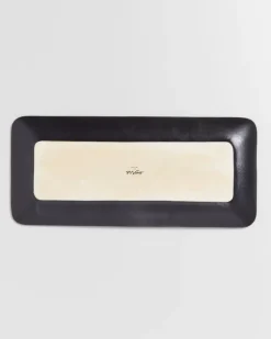 Sintra Servierplatte L Modern Schwarz