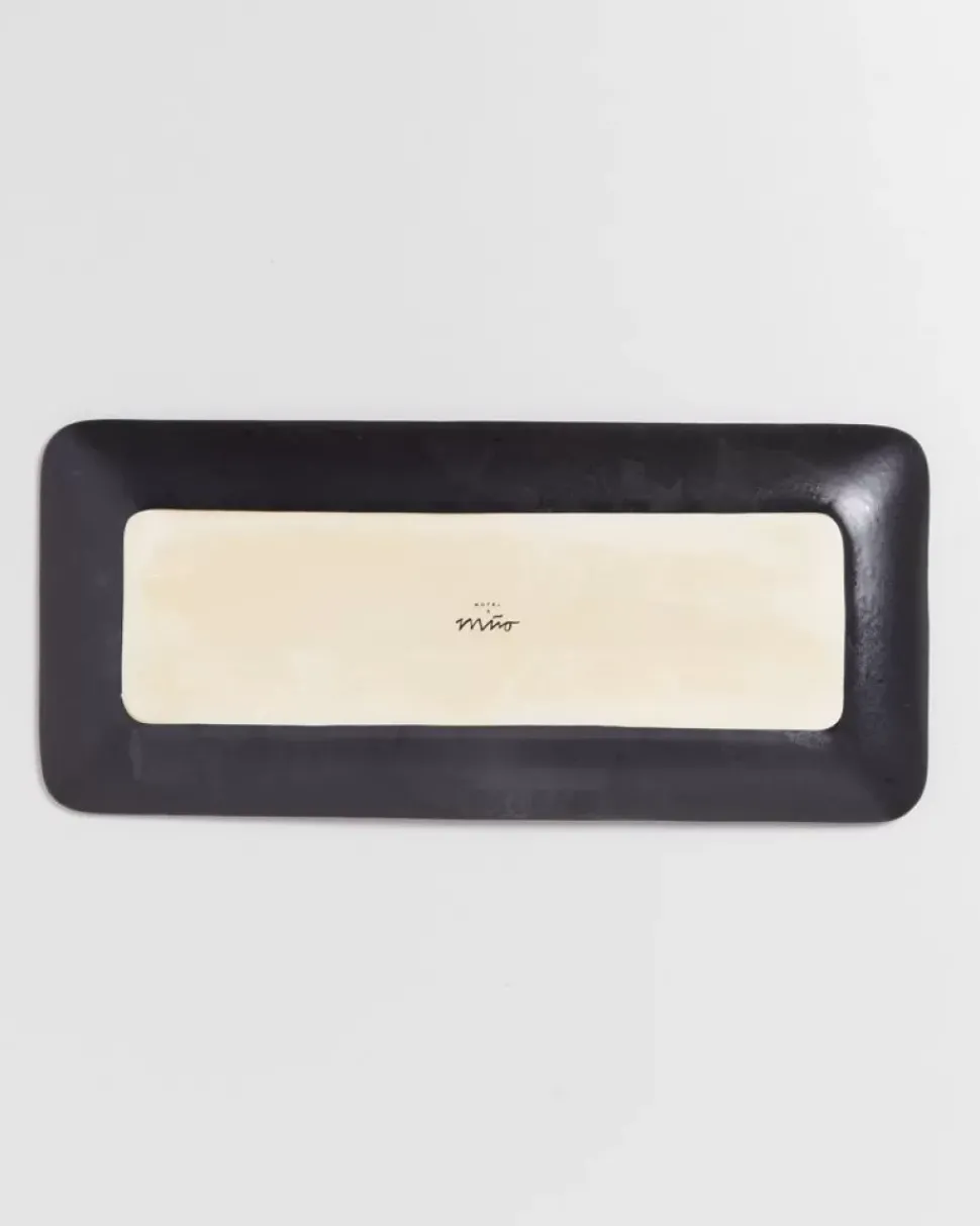 Sintra Servierplatte L Modern Schwarz