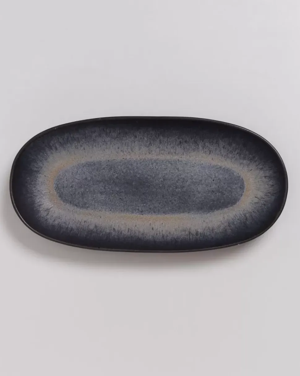 Sintra Servierplatte L Schwarz