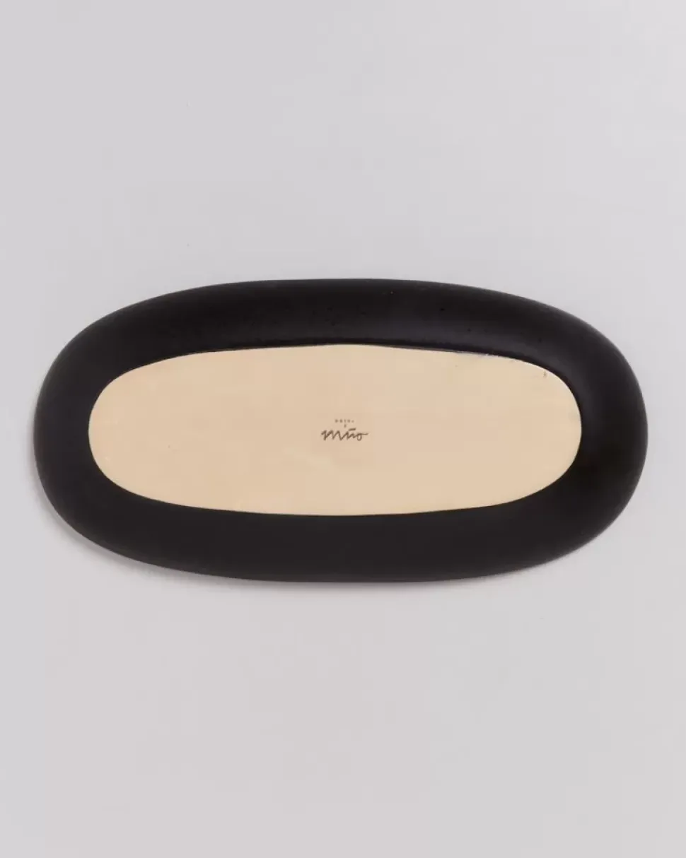 Sintra Servierplatte L Schwarz