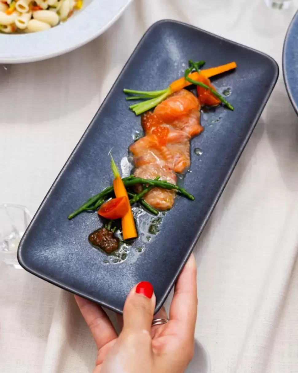 Sintra Servierplatte M Modern Schwarz