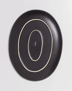 Sintra Servierplatte Oval L Schwarz