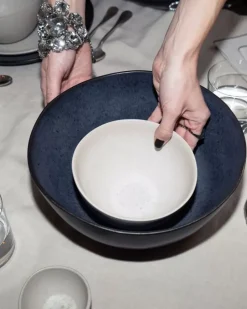 Sintra Servierschale Klein Flach Schwarz