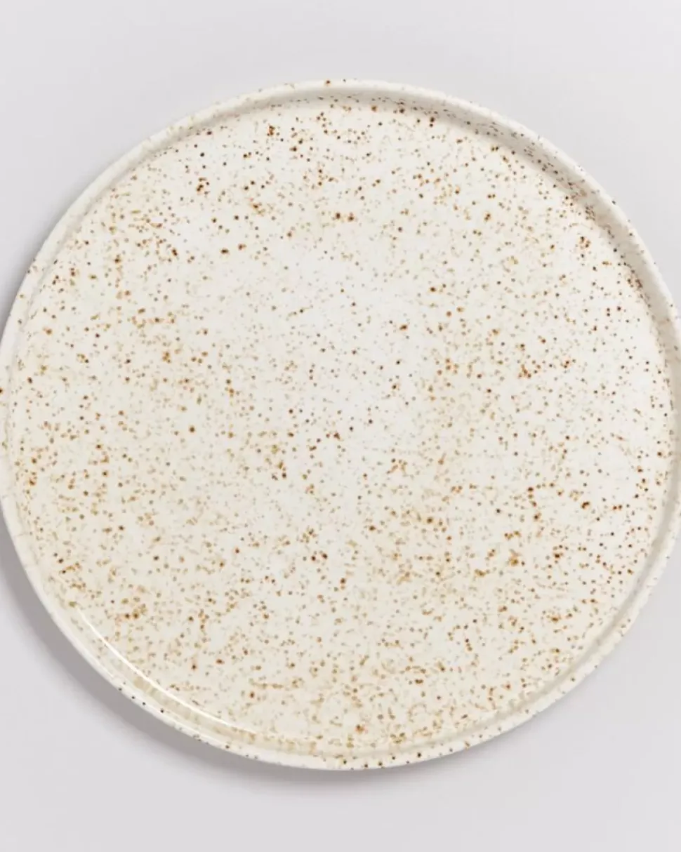 Tavira Teller Gros Sand Dots