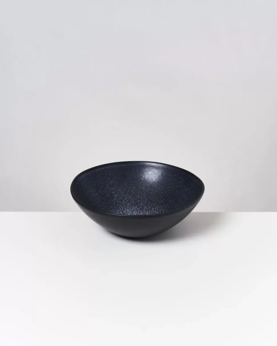 Turmalina Servierschale Klein Flach Schwarz