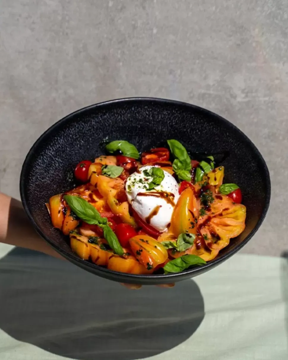 Turmalina Servierschale Klein Flach Schwarz