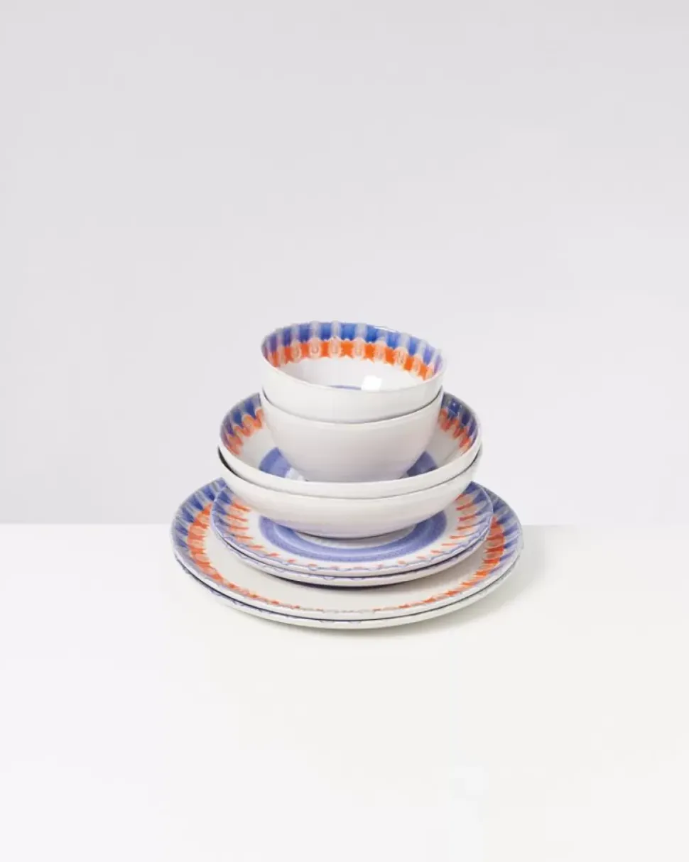 Verao Blau Orange - 8 Teiliges Set