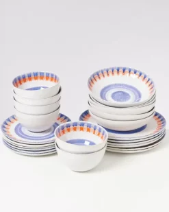 Verao Blau Orange - 24 Teiliges Set