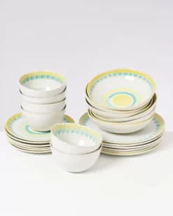 Verao Gelb Grun -24 Teiliges Set