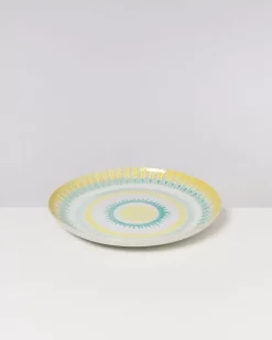 Verao Servierplatte Xl Rund Gelb Grun