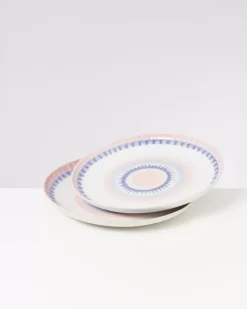 Verao Servierplatte Xl Rund Rosa Blau