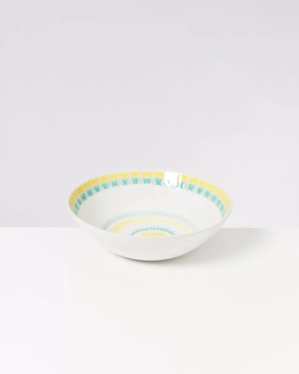 Verao Servierschale Gros Flach Gelb Grun