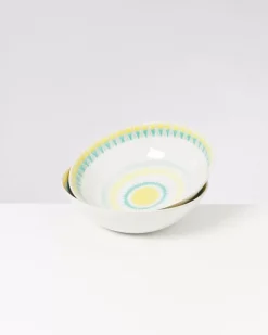 Verao Servierschale Gros Flach Gelb Grun