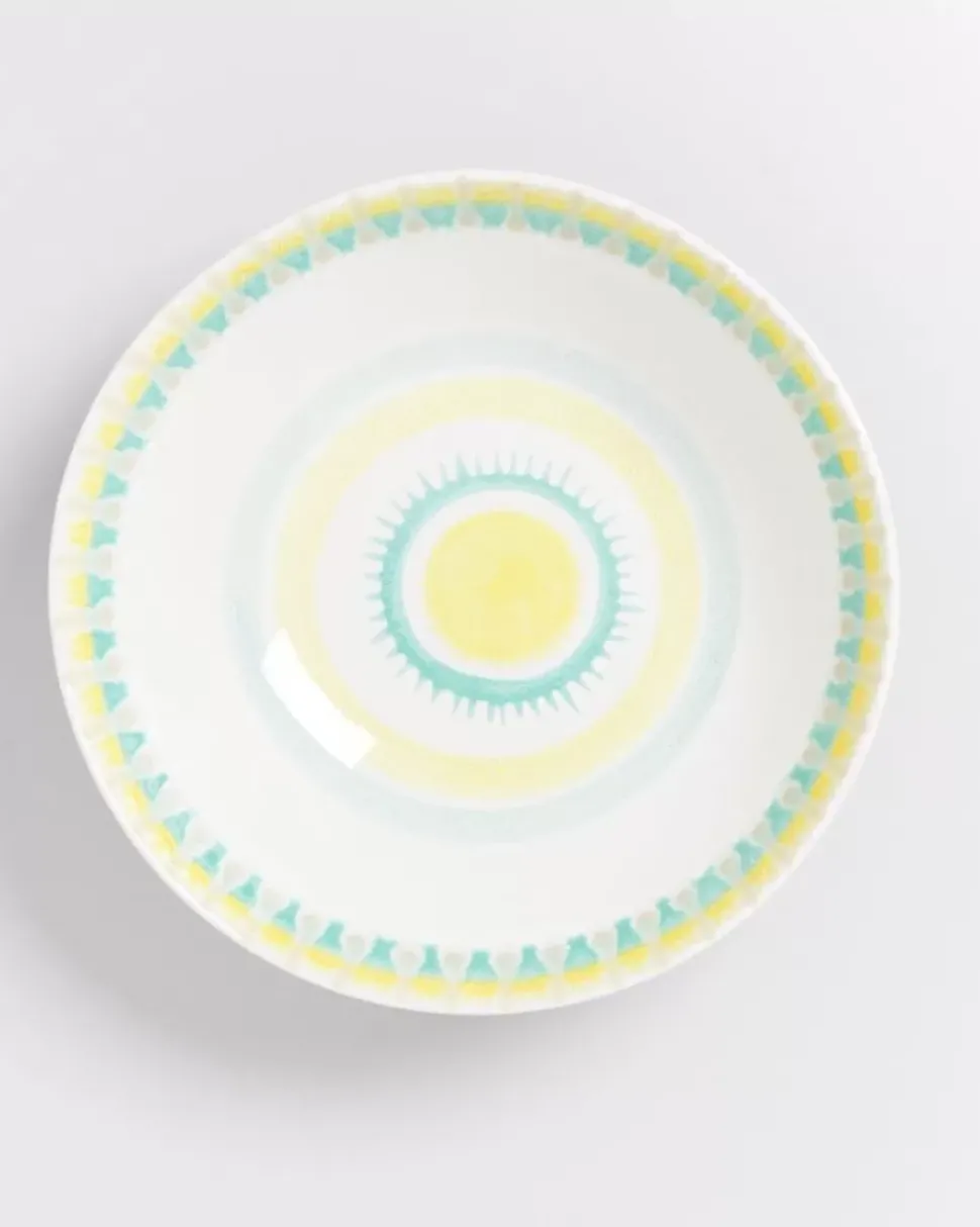 Verao Servierschale Gros Flach Gelb Grun