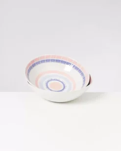 Verao Servierschale Gros Flach Rosa Blau