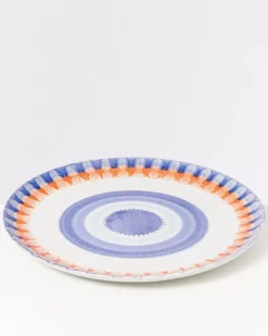 Verao Teller Gros Blau Orange